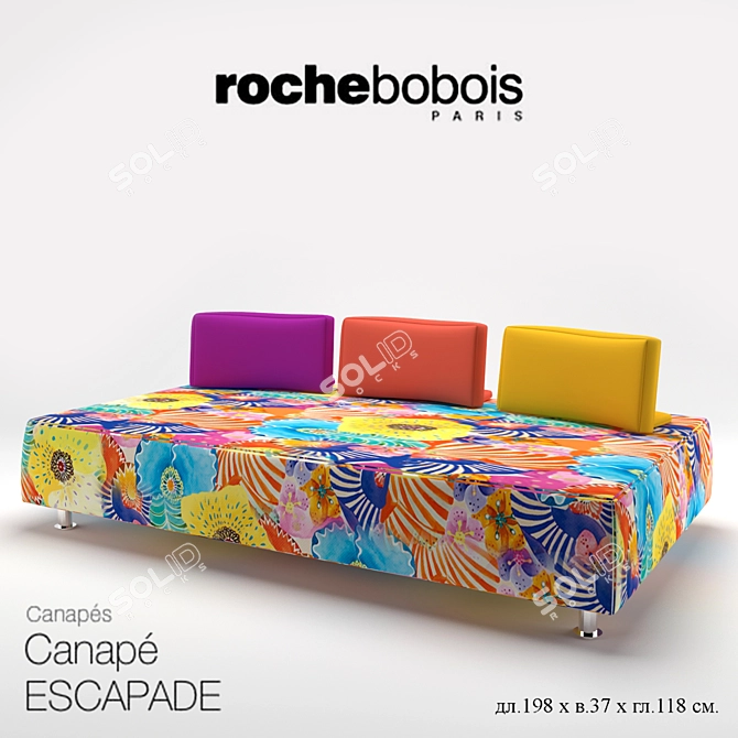 Elegant Escapade by Roche Bobois 3D model image 1