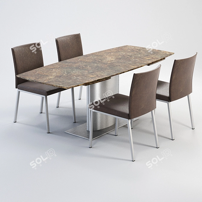 Elegant DRAENERT ADLER I + LINUS Set 3D model image 1