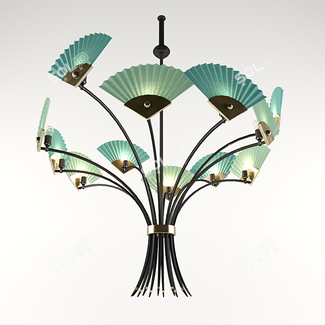 Sleek SigmaL2 Pendant Light 3D model image 1