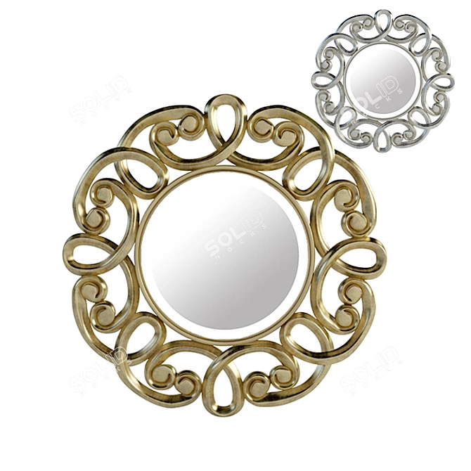 Elegant Norma Devon & Devon Mirror 3D model image 1