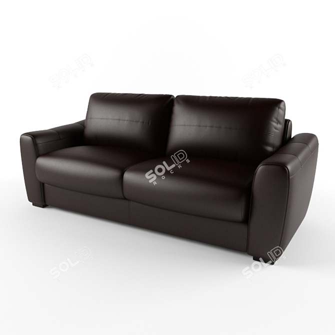 Marinelli Carbone - Luxury Leather Sofa 3D model image 1