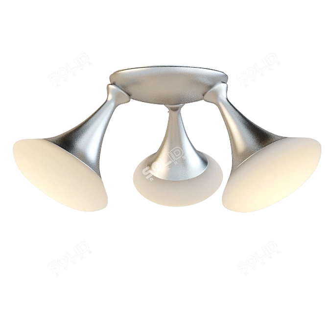 Elegant Trumpet Chandelier 3D model image 1