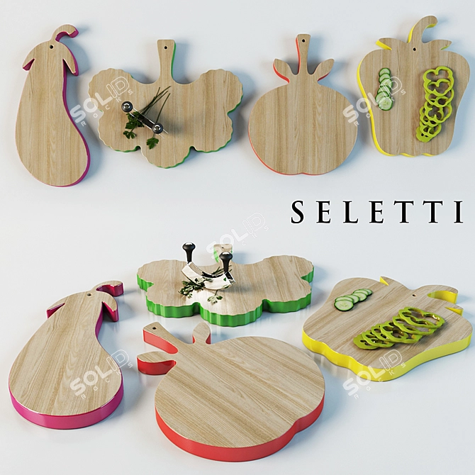 Seletti Designer Chopping Boards 3D model image 1