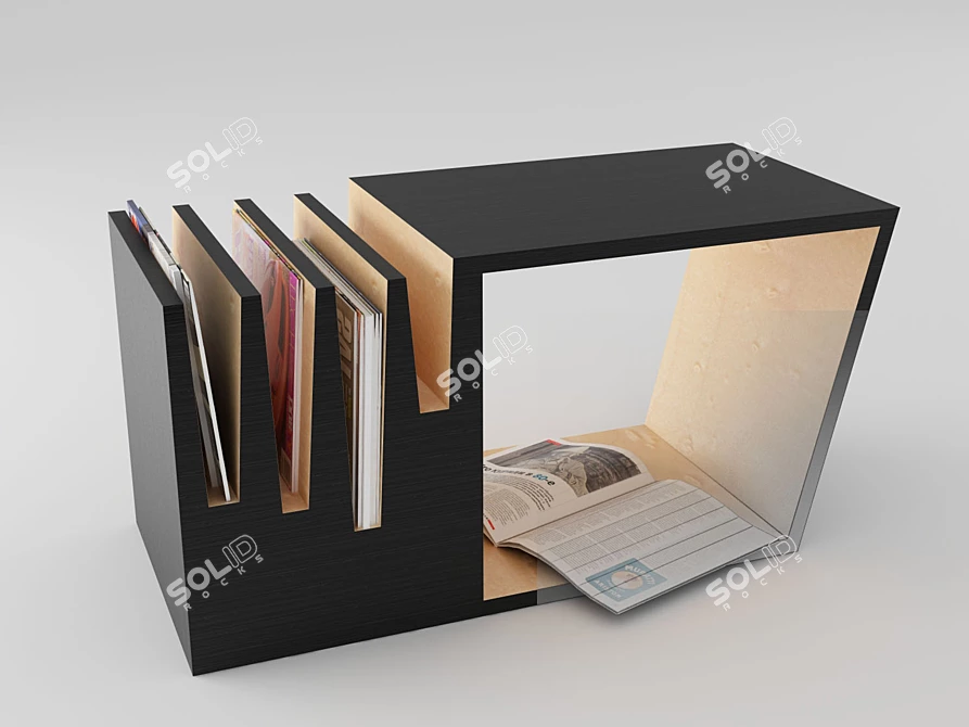 Multifunctional Coffee Table with Storage 3D model image 1