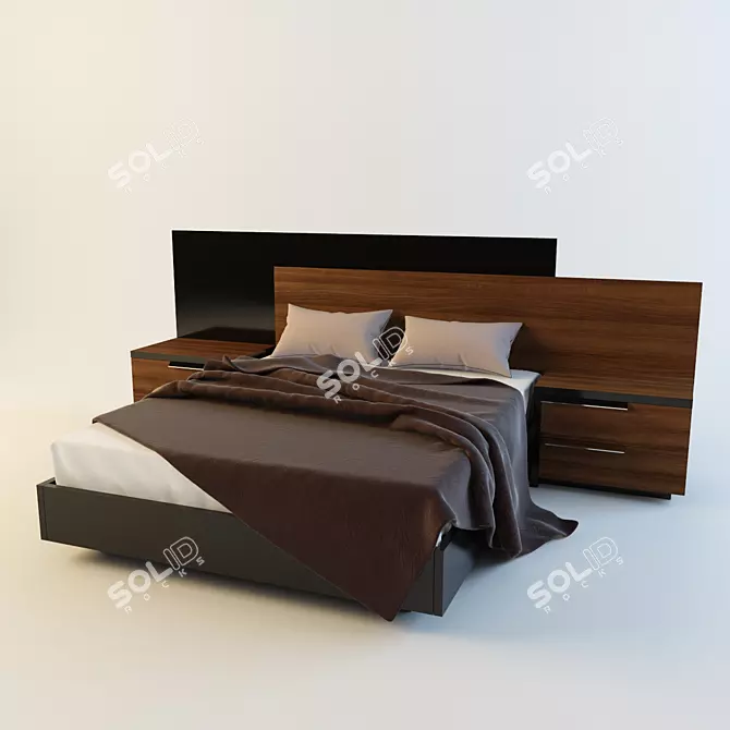 Elegant Bedroom Set: ALF Nuvola 3D model image 1