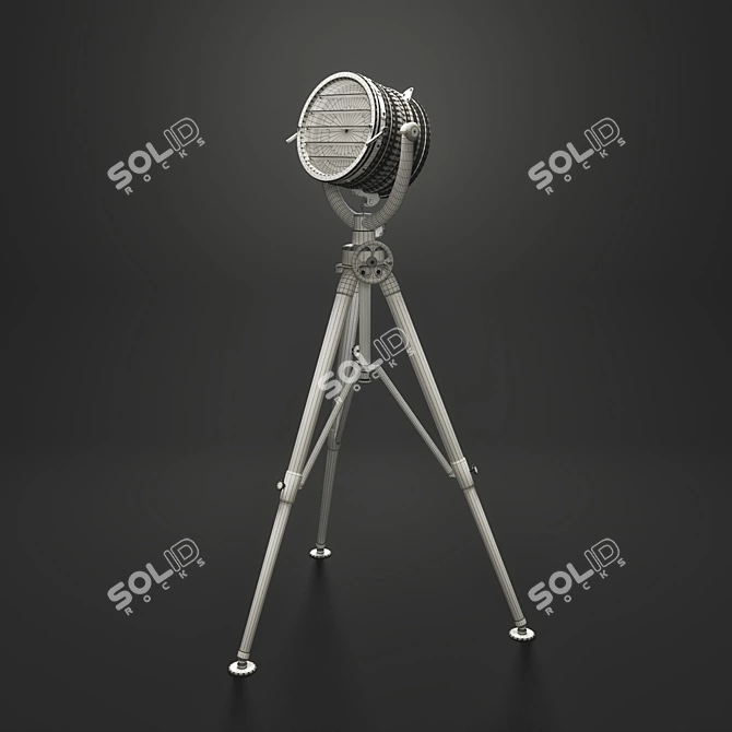 Elegant Royal Sealight Floor Lamp 3D model image 2