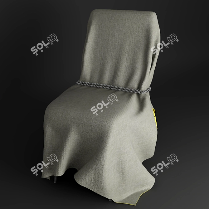 Elegant Chair Cover 3D model image 2