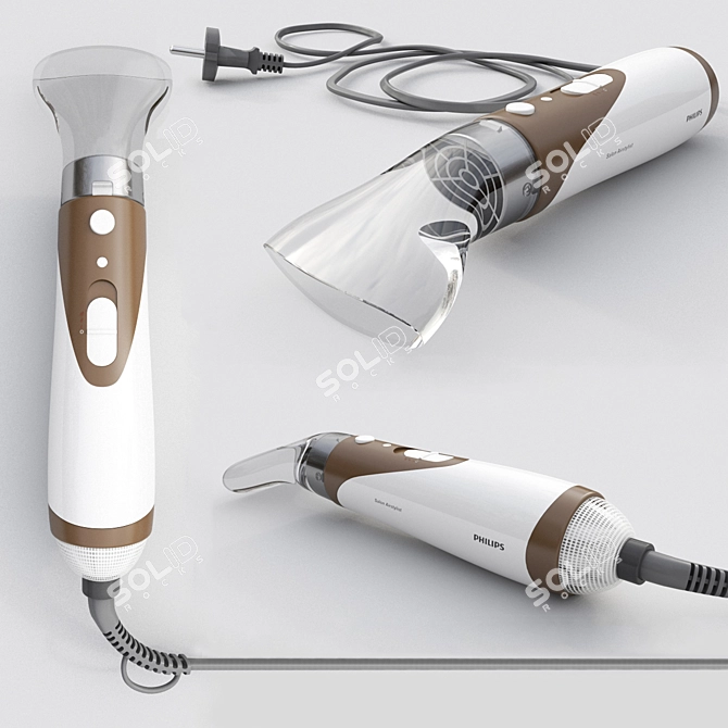 Sleek Philips Hairdryer 3D model image 1