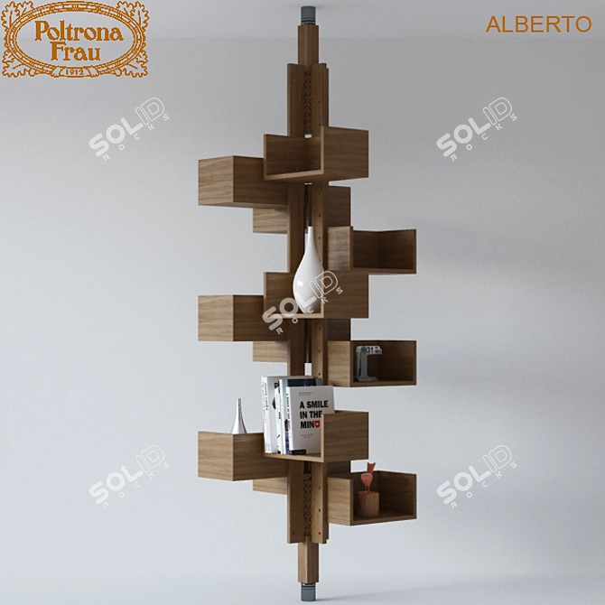 Poltrona Frau Alberto Bookcase 3D model image 1