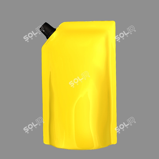 Flexible Doypack Ketchup Pouch 3D model image 1