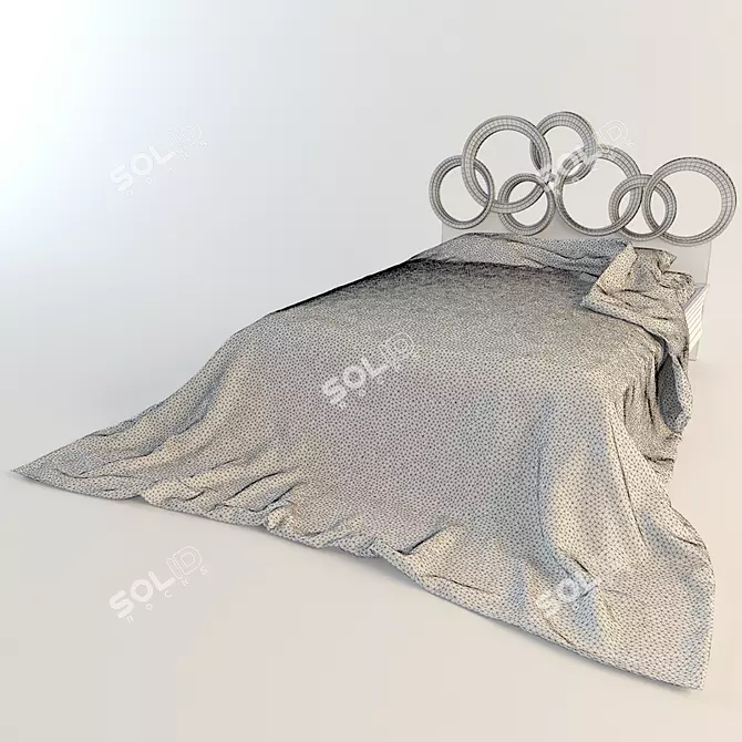 CANTIERO ET Bed: Sleek and Spacious 3D model image 2