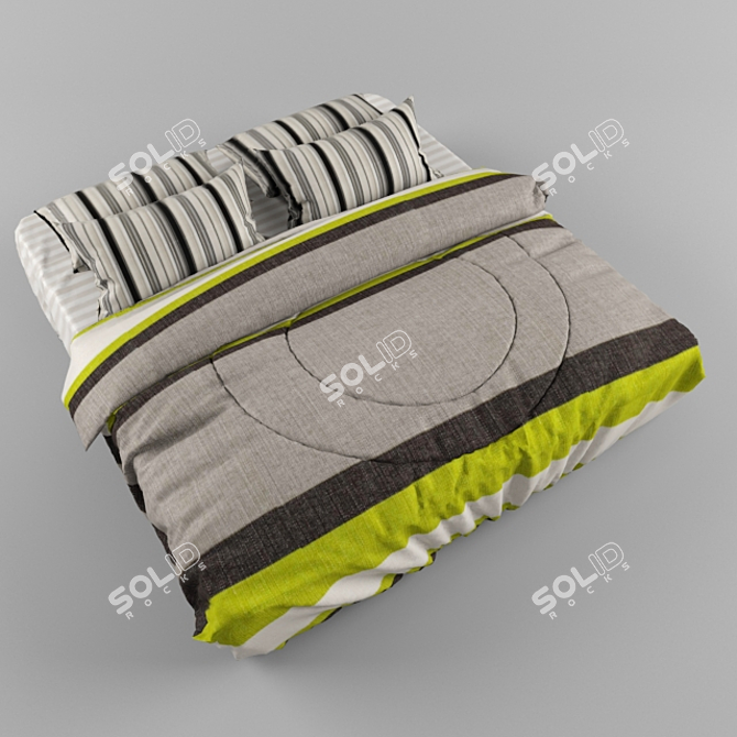 Dreamscape Haven Bed 3D model image 1