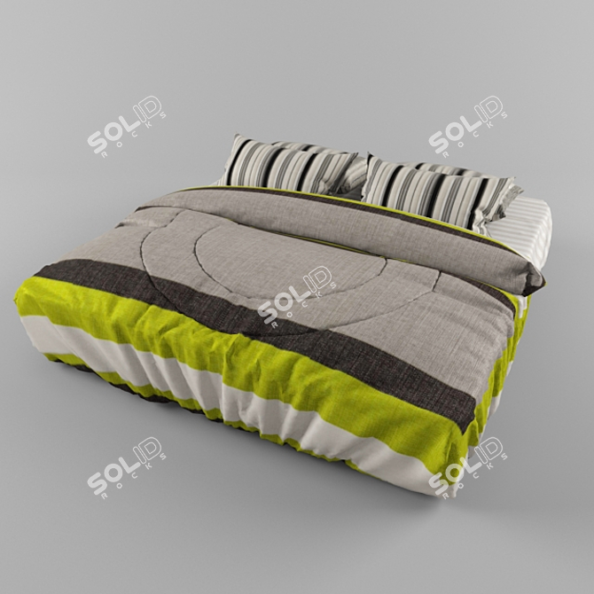 Dreamscape Haven Bed 3D model image 2