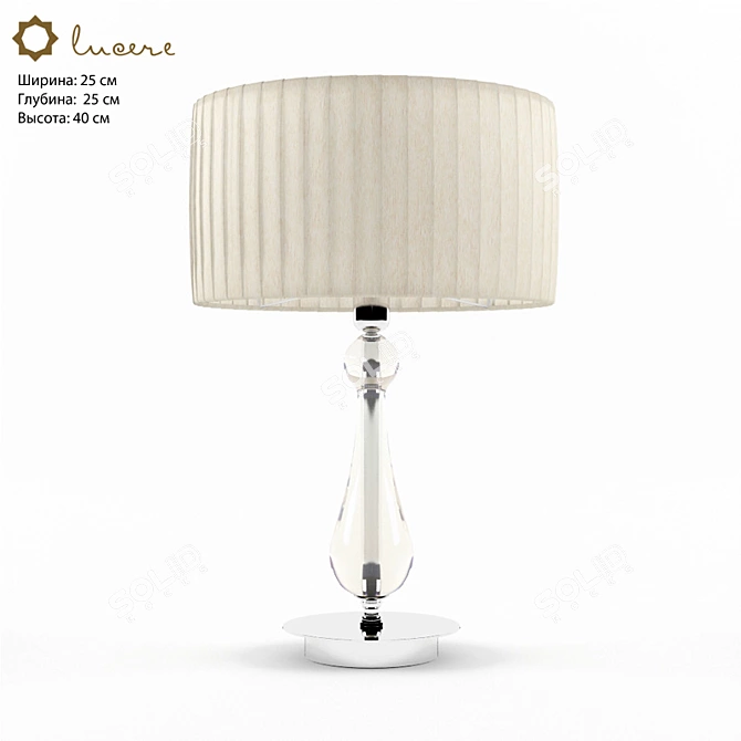 Lucere Transparent Table Lamp 3D model image 1