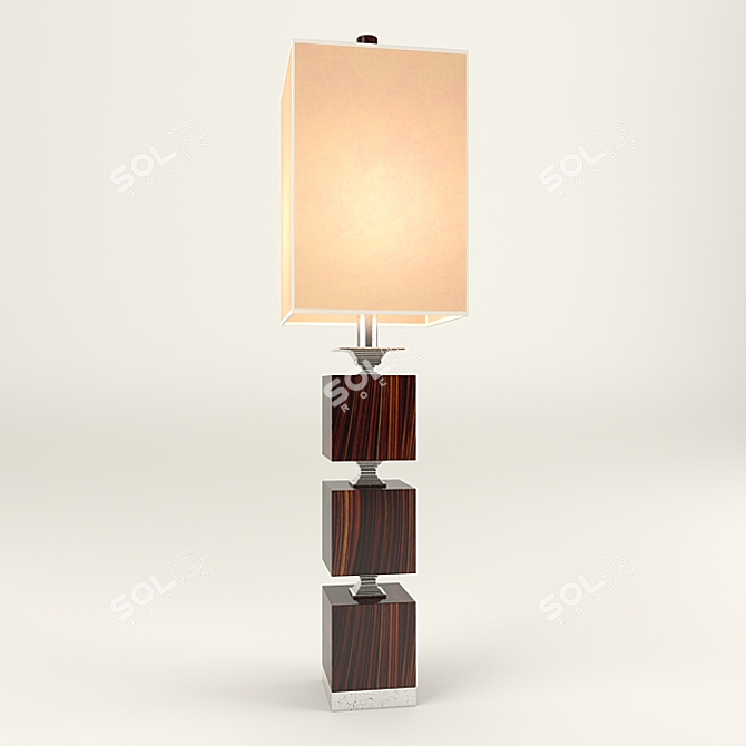 Elegant Century Table Lamp 3D model image 1