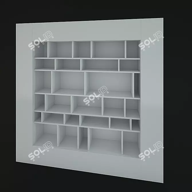 Versatile Window Bookcase-TV Stand 3D model image 1
