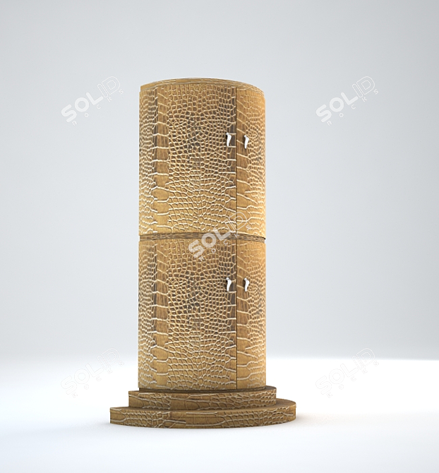 Art Deco Wardrobe 3D model image 1