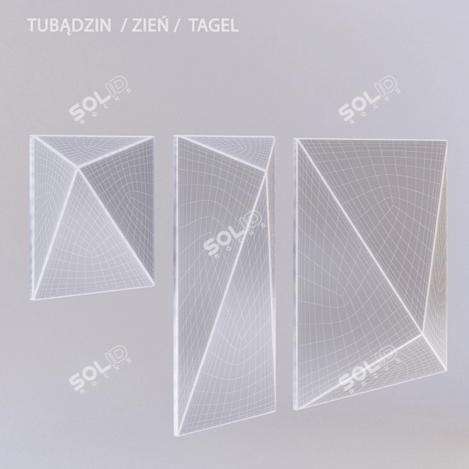 Berlin Tagel: Tubadzin Zien Bath Tile 3D model image 2