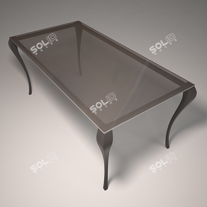 Modern Art Table 3D model image 2