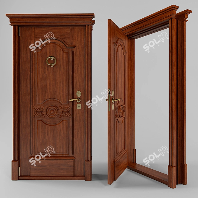 Timeless Elegance: Stull-Doors 3D model image 1