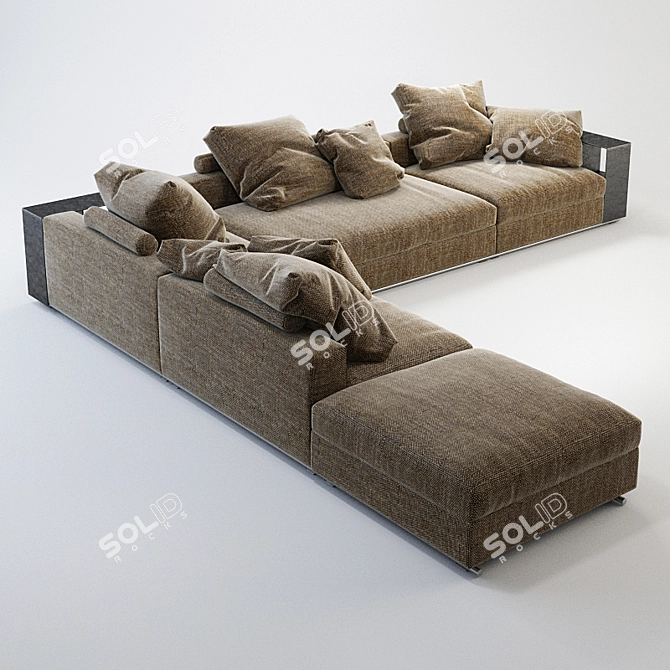 Title: FLEXFORM Groundpiece Sofa 3D model image 1