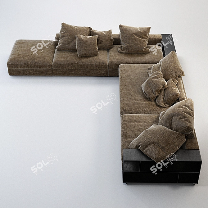 Title: FLEXFORM Groundpiece Sofa 3D model image 2