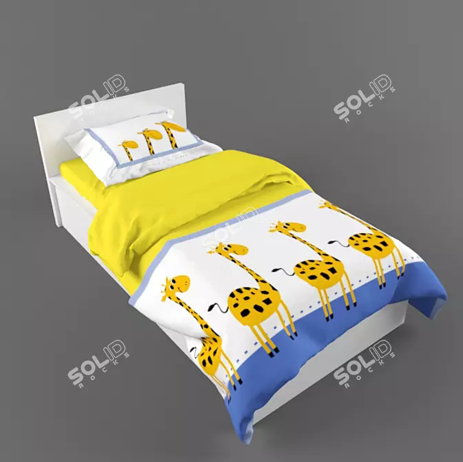 CozyDream Baby Bed 3D model image 1