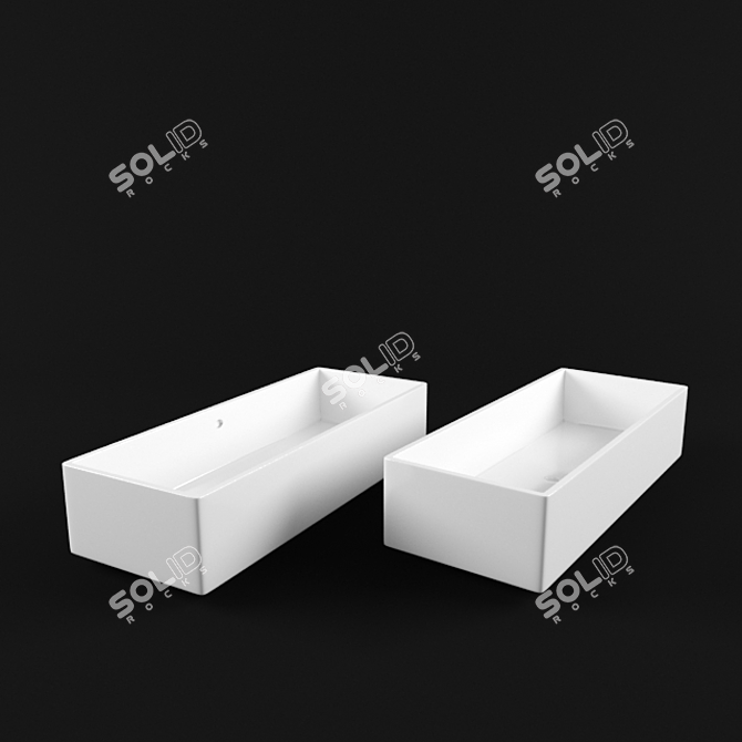 Luxury Slipper Bath A2 3D model image 1