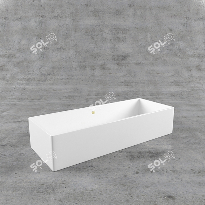 Luxury Slipper Bath A2 3D model image 2