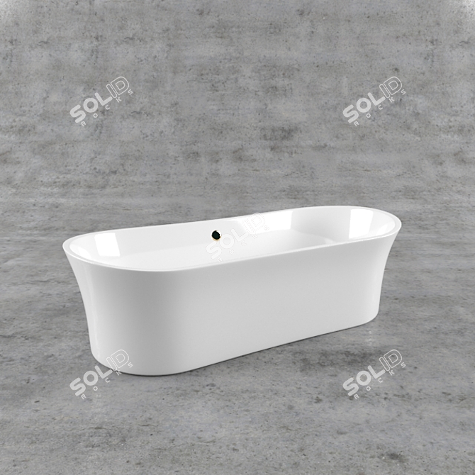 Luxury Slipper Bath A3 3D model image 2