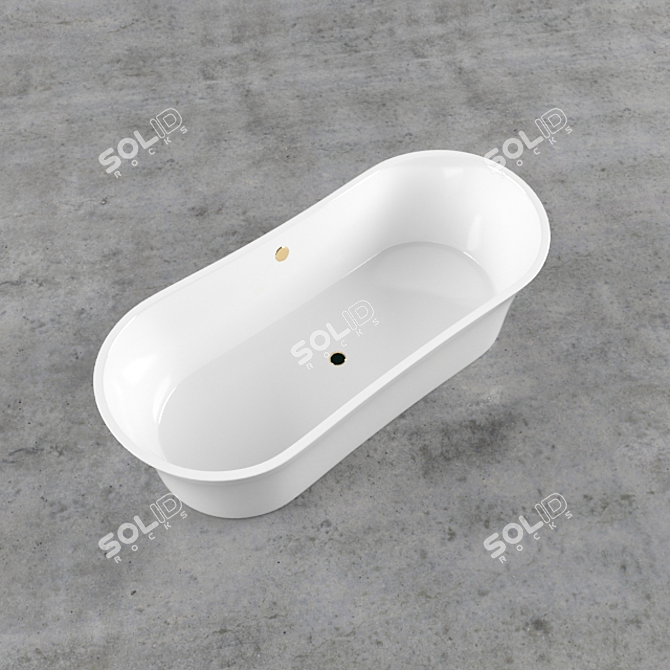 Luxury Slipper Bath A3 3D model image 3