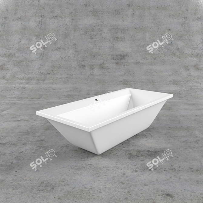 Luxury Slipper Bath A4 3D model image 2