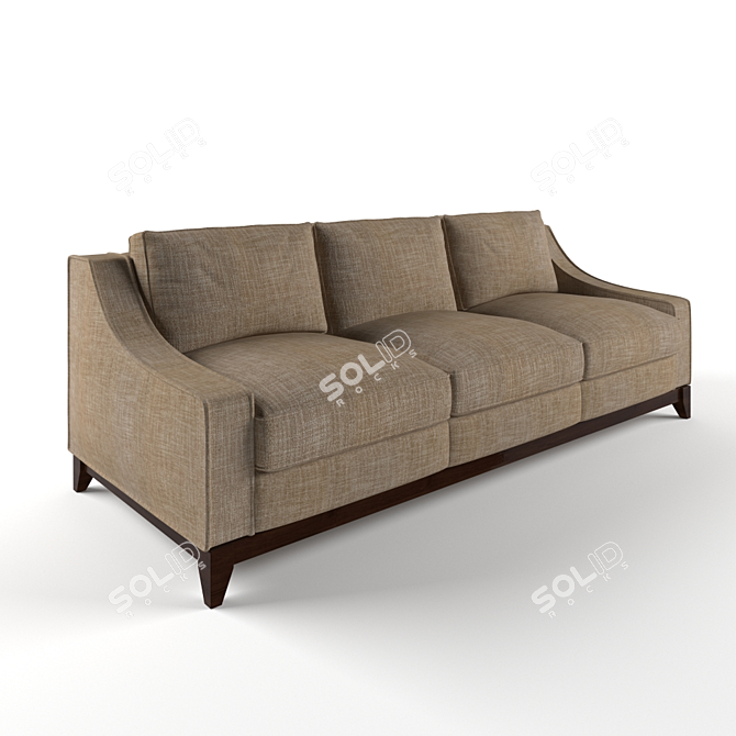 Title: Zeno Designer Sofa: Exquisite Craftsmanship, Elegant Design 3D model image 1