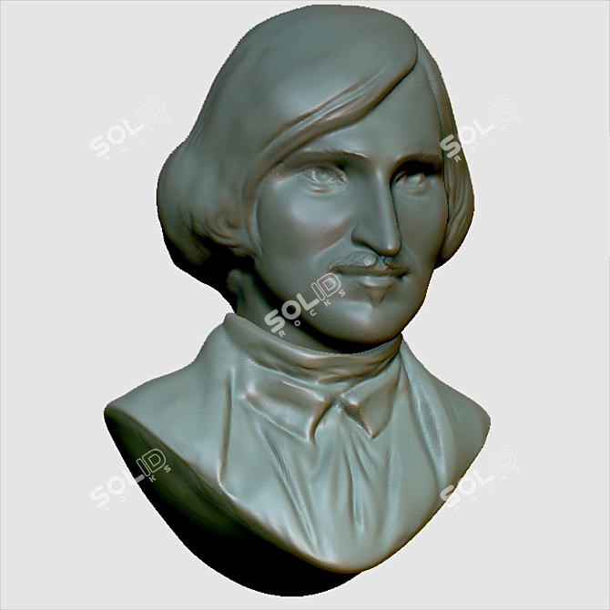 Nikolai Gogol: Russian Literary Icon 3D model image 1