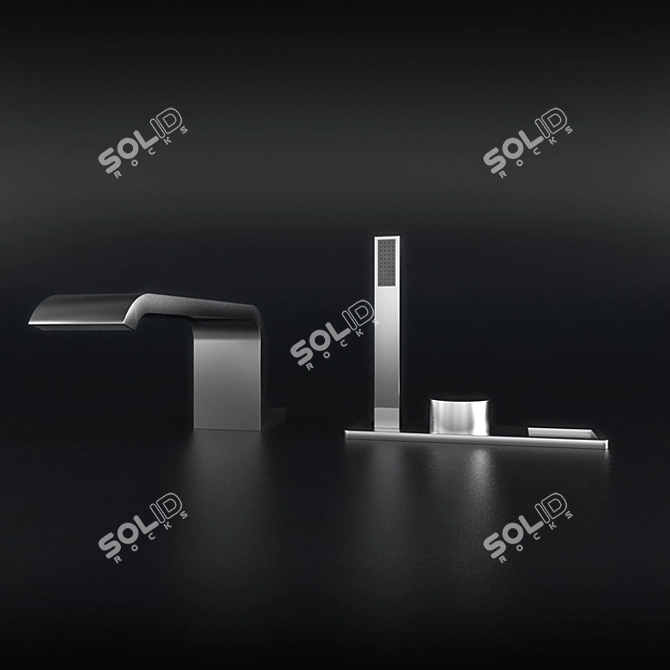 NEOREST Shower & Bath Mixer 3D model image 2