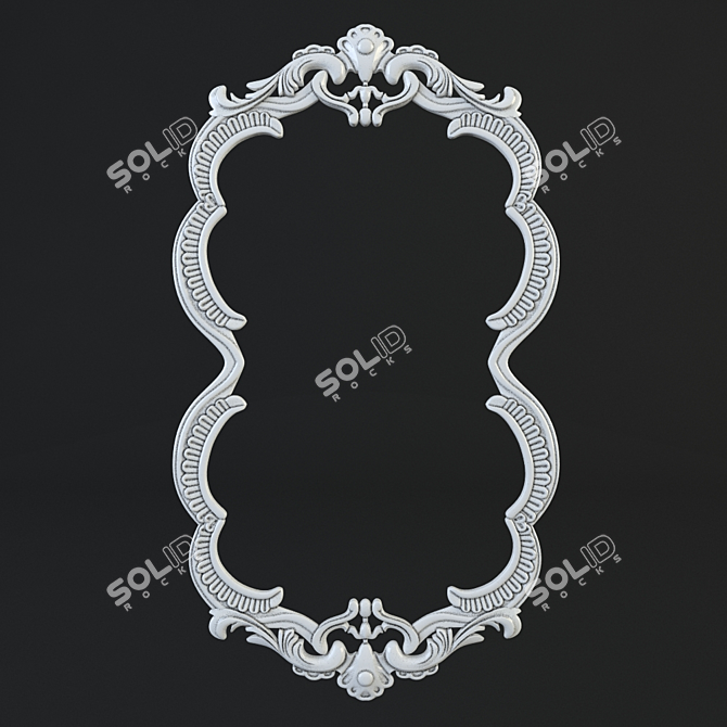 Classic Ornate Frame 3D model image 1