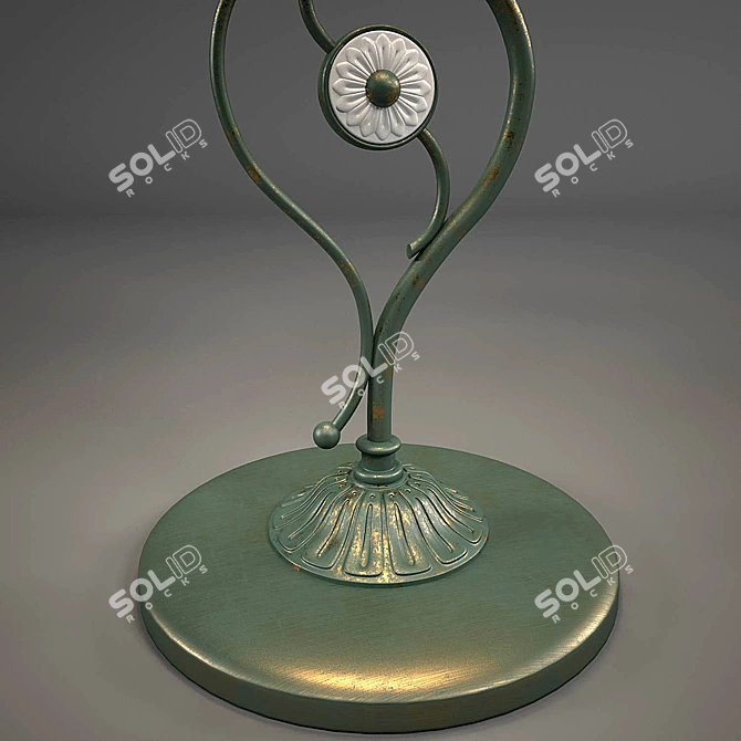 Provencal Ceramic Table Lamp 3D model image 2