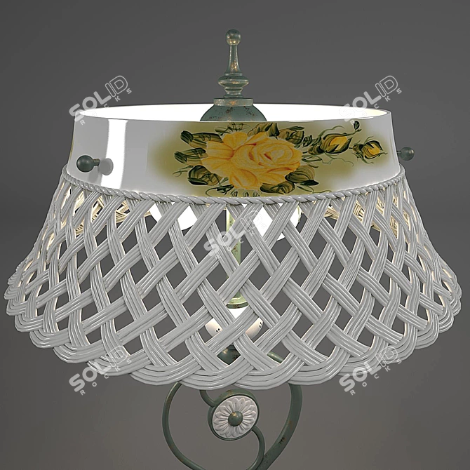 Provencal Ceramic Table Lamp 3D model image 3