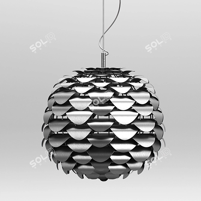 Boule Nova Chandelier: Stylish Lighting Solution 3D model image 1