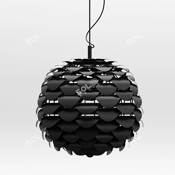 Boule Nova Chandelier: Stylish Lighting Solution 3D model image 2