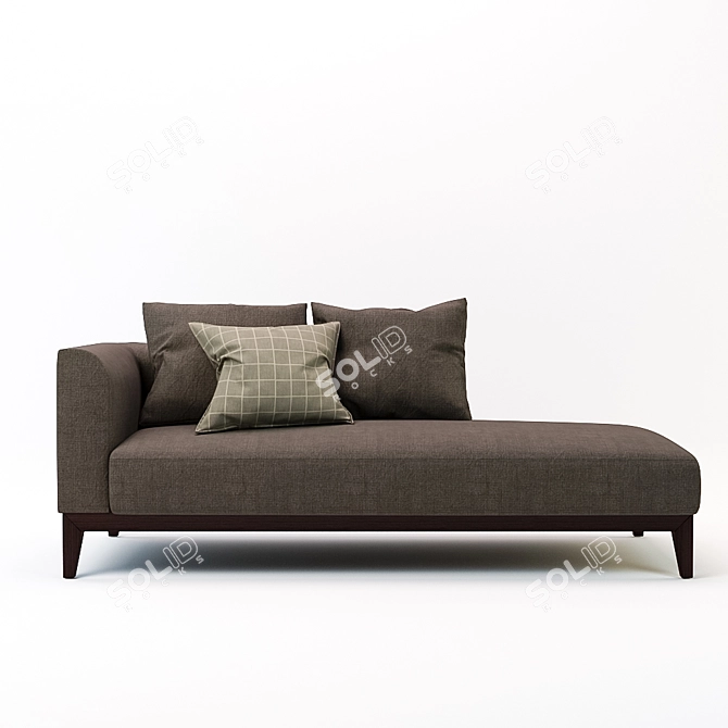 Cozy Langley Lounge Sofa 3D model image 1