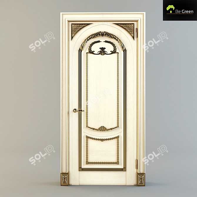 Salento: Eco-Friendly Interior Door 3D model image 1