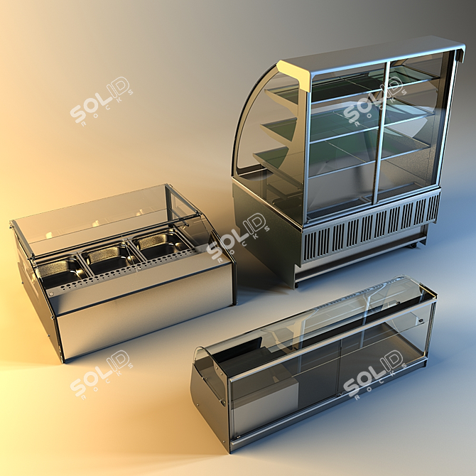 ChillServe Elite Display Cases 3D model image 2