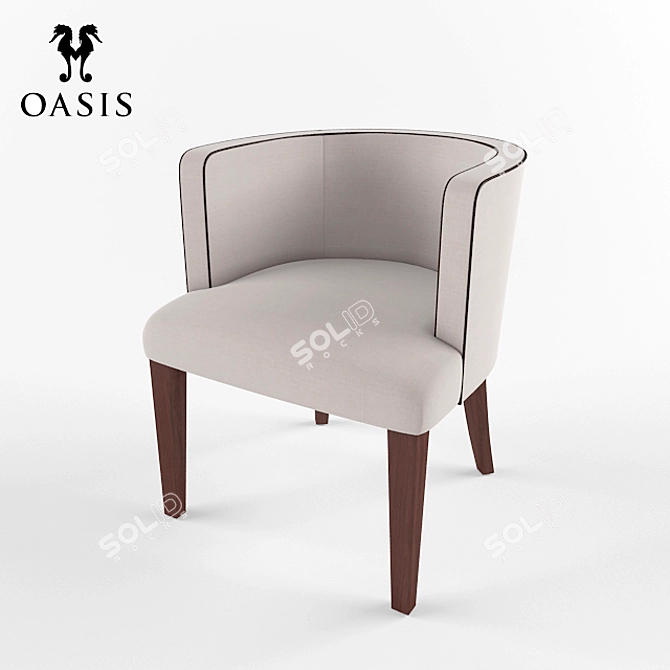 Oasis Glenn Chair: Modern Comfort 3D model image 1