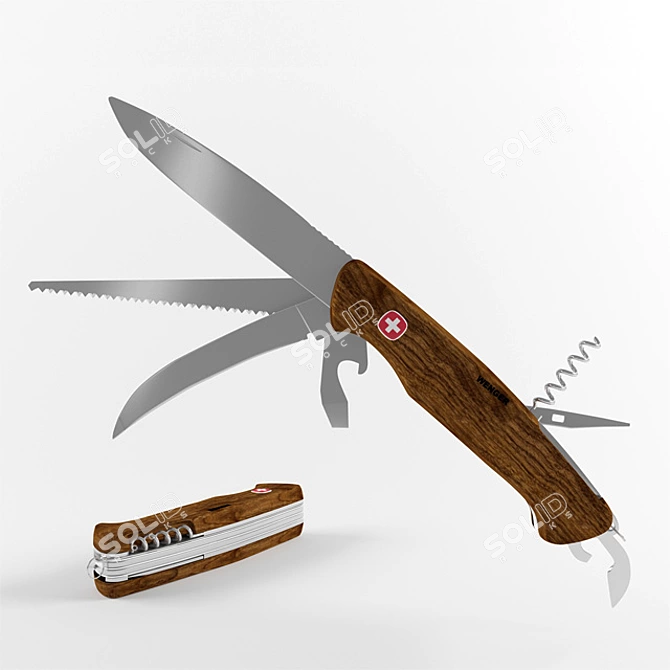 Wenger EvoWood Swiss Knife 3D model image 1