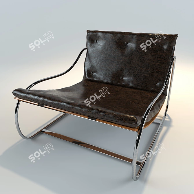 Matilda - Stylish and Compact 100x90x70cm Ottoman 3D model image 1