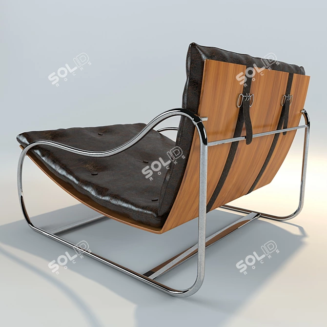 Matilda - Stylish and Compact 100x90x70cm Ottoman 3D model image 2