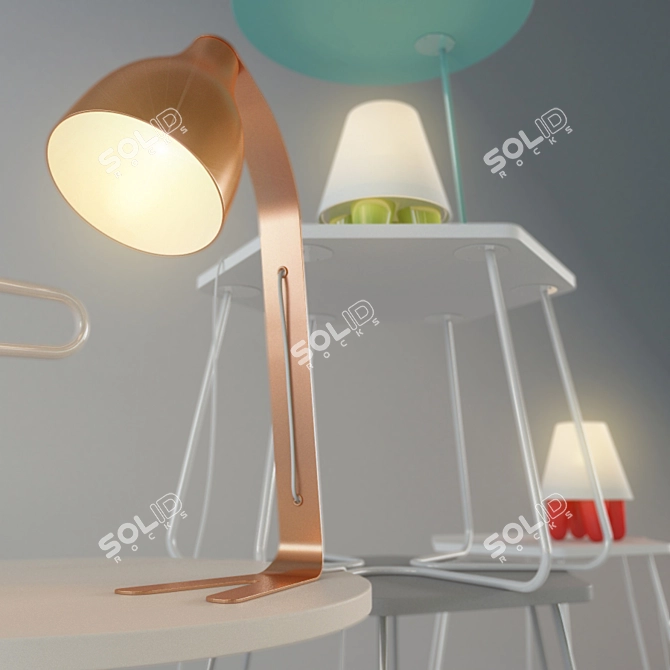 Leitmotiv Mini Set: Perfect for Coffee Tables & Desk Lamps 3D model image 2