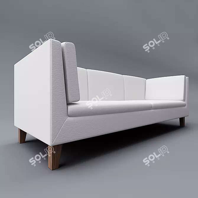 IKEA STOCKHOLM Velvet Sofa 3D model image 2