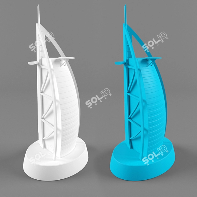 Sail Away Statuette 3D model image 1